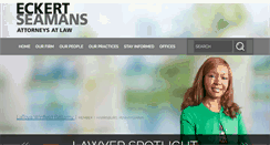Desktop Screenshot of eckertseamans.com
