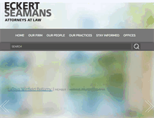 Tablet Screenshot of eckertseamans.com